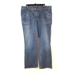 3/$25 London Jean Size 16 Distressed Jeans Boot Cut